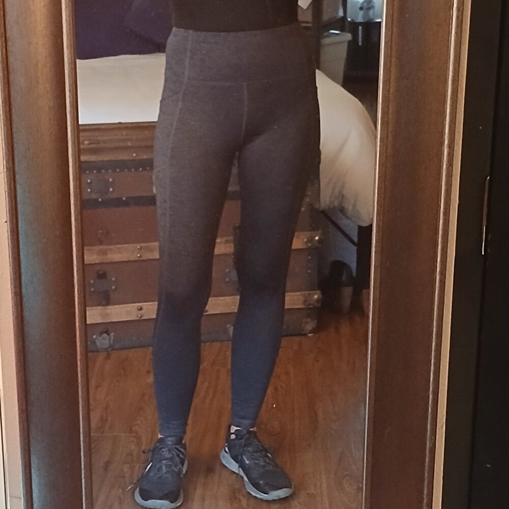Avia Marled Grey Leggings with Pockets